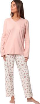Admas Setjes Pyjama broek top lange mouwen Dots And Flowers
