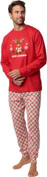 Admas Setjes Pyjama broek top lange mouwen Reindeer