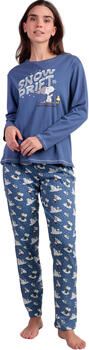 Admas Setjes Pyjama broek top lange mouwen Snow Drift Peanuts