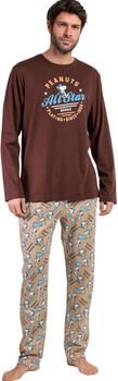 Admas Setjes Pyjama broek top lange mouwen Varsity Squad Peanuts