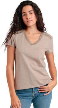 Admas T-shirt Korte Mouw T-shirt met slipe mouwen Entredos