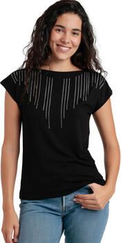 Admas T-shirt Korte Mouw T-shirt met slipe mouwen Front Stones