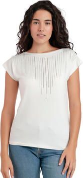 Admas T-shirt Korte Mouw T-shirt met slipe mouwen Front Stones