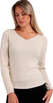 Admas T-Shirt Lange Mouw Romantic Rib Top met lange mouwen