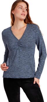 Admas T-shirt Korte Mouw T-shirt manches longues avec nœud chaud femme