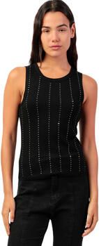 Admas Top Lines mouwloze top With Stones