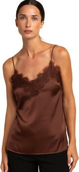 Admas Top Outwear -tanktop van kant en satijn