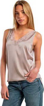 Admas Top Satin Lace Kanten tanktop