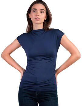 Admas Top T-shirt met slipe mouwen en opstaande kraag Frunces