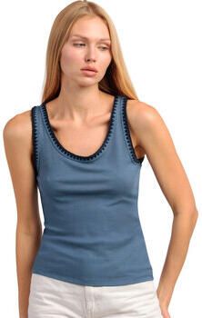 Admas Top Tanktop Canale Hilo Contraste