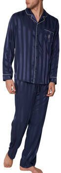 Admas Pyjama's nachthemden Pyjama satijnen loungewear shirt en broek Stripes