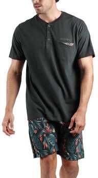 Admas Pyjama's nachthemden Pyjamashort t-shirt Tapeta Tucan Antonio Miro