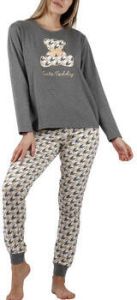 Admas Pyjama's nachthemden Pyjama binnenkleding strakke broek en top Teddy