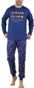 Admas Pyjama's nachthemden Pyjama broek en top Game Over
