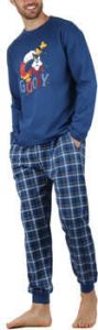 Admas Pyjama's nachthemden Pyjama broek en top Goofy Suspicious Disney