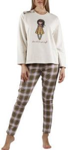 Admas Pyjama's nachthemden Pyjama broek en top Love Op First Sight