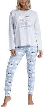 Admas Pyjama's nachthemden Pyjama broek en top Me Gustas Mas Mr Wonderful