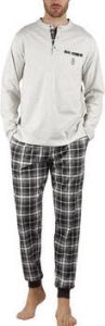 Admas Pyjama's nachthemden Pyjama broek en top Soft Check