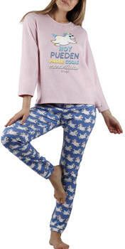 Admas Pyjama's nachthemden Pyjama broek en top Unicornio Mr Wonderful