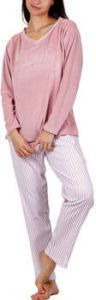 Admas Pyjama's nachthemden Pyjama broek top lange mouwen Comfort Home