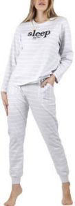 Admas Pyjama's nachthemden Pyjama broek top lange mouwen Lets Sleep