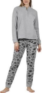 Admas Pyjama's nachthemden Pyjama broek top lange mouwen Skin Winter