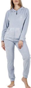 Admas Pyjama's nachthemden Pyjama loungewear broek jas met rits Soft Home