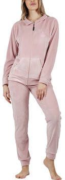 Admas Pyjama's nachthemden Pyjama loungewear broek jas met rits Soft Home