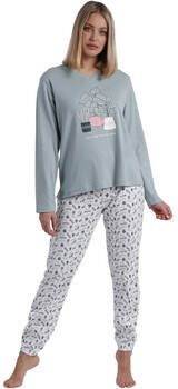 Admas Pyjama's nachthemden Pyjama loungewear broek top lange mouwen Time Naar Grow