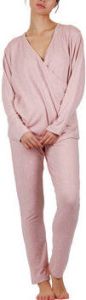 Admas Pyjama's nachthemden Pyjama zwangerschapsbroek top lange mouwen Moon