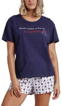 Admas Pyjama's nachthemden Pyjamashort t-shirt Cute Teddy
