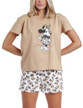 Admas Pyjama's nachthemden Pyjamashort t-shirt Minnie Sauvage Disney