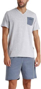 Admas Pyjama's nachthemden Pyjamashort t-shirt Travel Antonio Miro