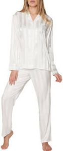 Admas Pyjama's nachthemden Pyjama shirt en broek Satin Stripes