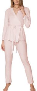 Admas Pyjama's nachthemden Pyjama's indoor outfit broek top double-breasted Elegant Line
