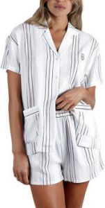 Admas Pyjama's nachthemden Pyjamashort shirt Summer Stripes