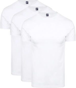 Alan Red T-shirt Oakville T-shirt Wit (3Pack)