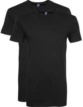 Alan Red T-shirt Derby Extra Lang T-Shirt Zwart (2-Pack)