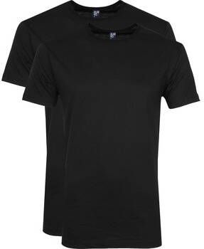 Alan Red T-shirt Derby O-Hals T-Shirt Black (2Pack)