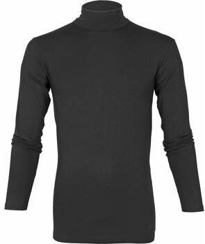 Alan Red T-shirt Master Col Longsleeve Shirt Zwart