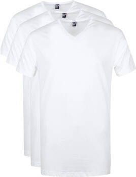Alan Red T-shirt Vermont T-Shirt V-Hals Wit 3 pack