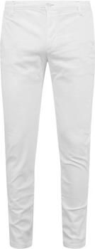 Alberto Katoenen Chino Broek in Wit White Heren