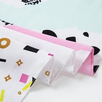 Alberto Cabale Sjaal Athena Patch Print katoenen stola