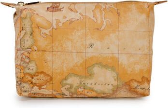 Alviero Martini 1a Classe Beige Polyester-Leren Dames Clutch Accessoire Beige Dames