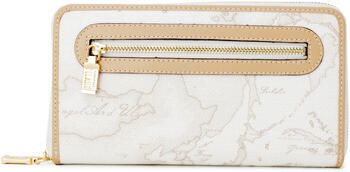 Alviero Martini 1a Classe Grote Damesportemonnee Lente Zomer Collectie White Dames