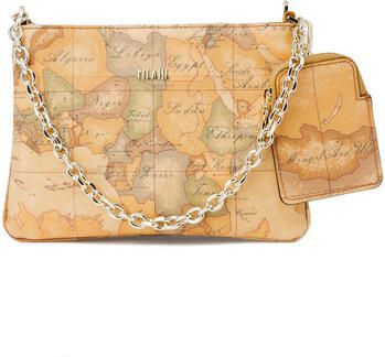 Alviero Martini 1a Classe Klassieke en witte Geo Print Schoudertas met afneembare tasjes Brown Dames - Foto 2