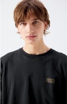 American vintage Overhemd Lange Mouw Tee Shirt Gixy MGIX02B Black