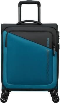 American Tourister trolley Daring Dash 55 cm. Expandable blauw zwart