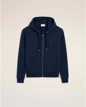 Ami Paris Capuchon sweaters Ami de Coeur Hoodie met rits
