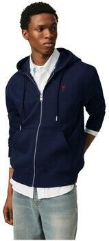 Ami Paris Gebreide Half-Zip Trui met Opstaande Kraag Blue - Foto 2